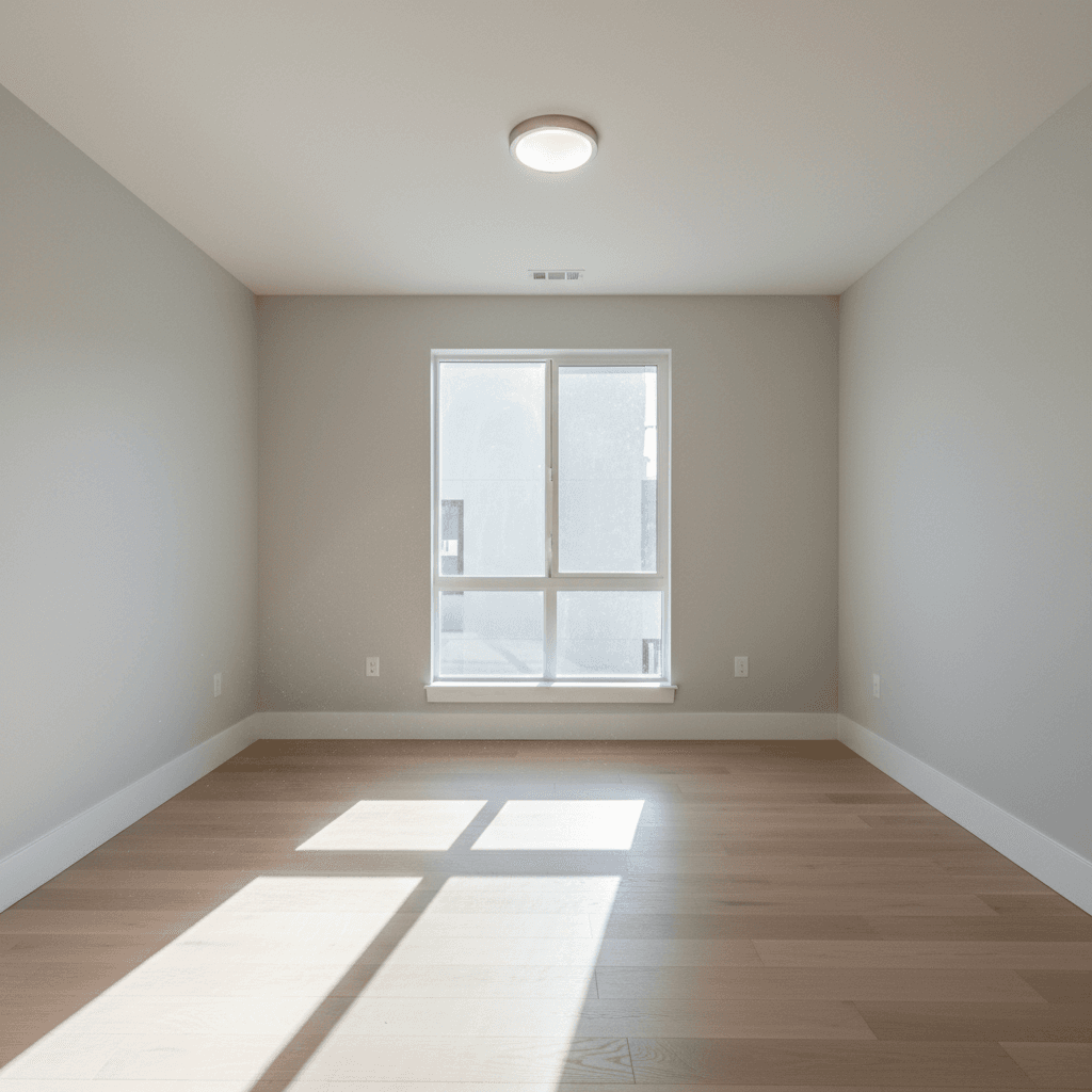 Empty clean room ready for move in