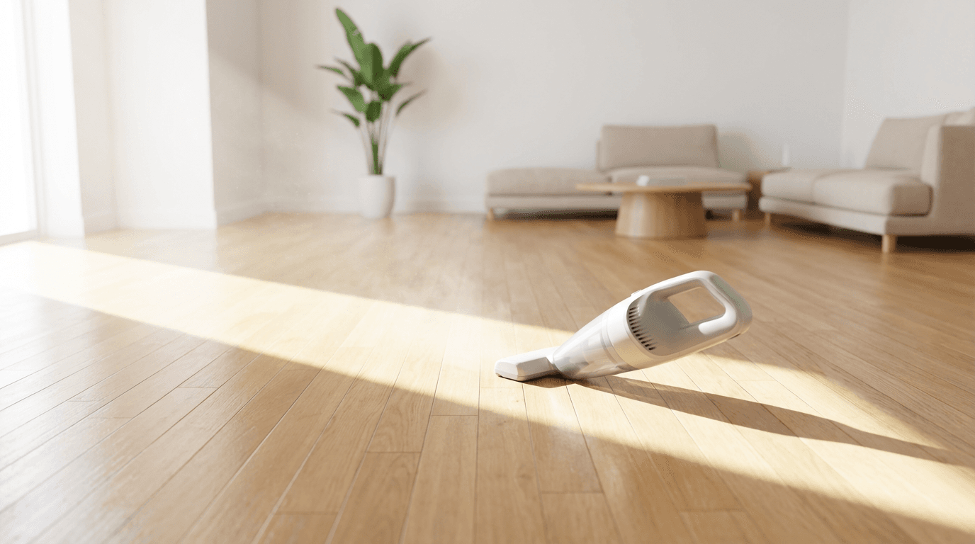 Vacuum cleaning along baseboard
